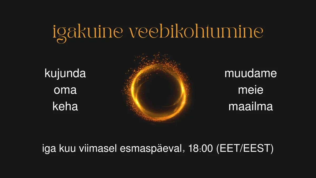 igakuine veebikohtumine "kujunda oma keha - muudame meie maailma"